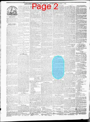 Page thumbnail for Alexandria Gazette