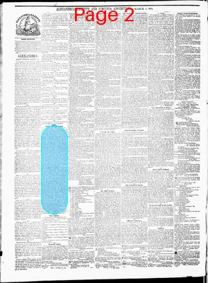 Page thumbnail for Alexandria Gazette
