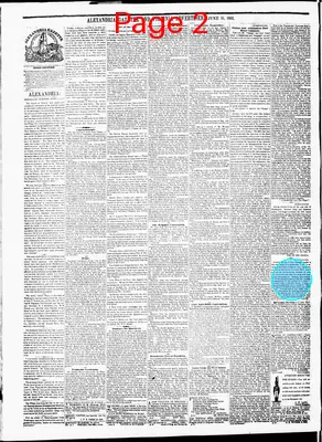 Page thumbnail for Alexandria Gazette