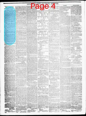 Page thumbnail for Alexandria Gazette