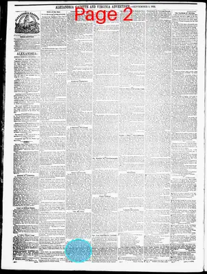 Page thumbnail for Alexandria Gazette