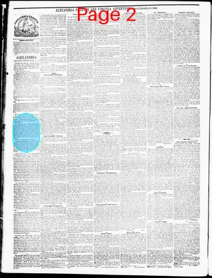 Page thumbnail for Alexandria Gazette