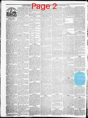 Page thumbnail for Alexandria Gazette