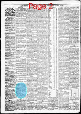 Page thumbnail for Alexandria Gazette