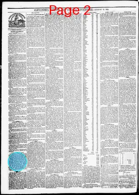 Page thumbnail for Alexandria Gazette