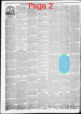 Page thumbnail for Alexandria Gazette