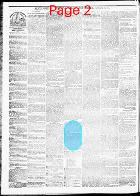 Page thumbnail for Alexandria Gazette