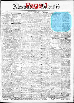 Page thumbnail for Alexandria Gazette