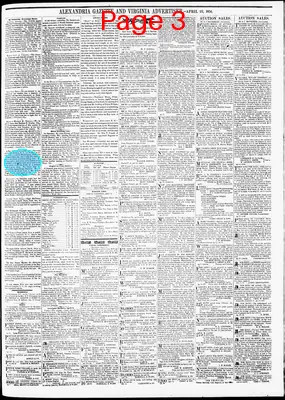 Page thumbnail for Alexandria Gazette