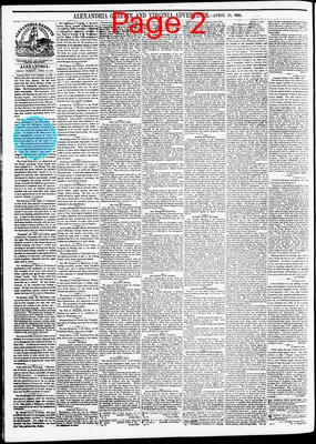 Page thumbnail for Alexandria Gazette