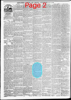 Page thumbnail for Alexandria Gazette