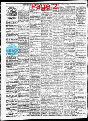 Page thumbnail for Alexandria Gazette