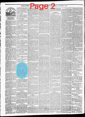 Page thumbnail for Alexandria Gazette