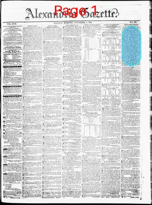 Page thumbnail for Alexandria Gazette