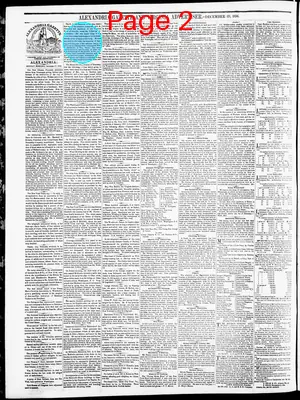 Page thumbnail for Alexandria Gazette