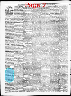 Page thumbnail for Alexandria Gazette