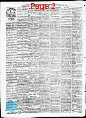 Page thumbnail for Alexandria Gazette