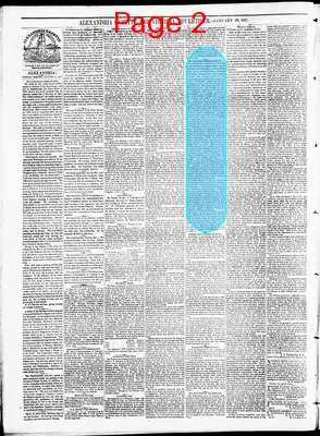 Page thumbnail for Alexandria Gazette