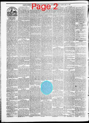 Page thumbnail for Alexandria Gazette