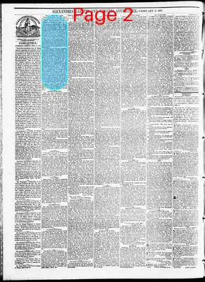 Page thumbnail for Alexandria Gazette
