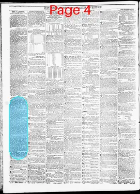 Page thumbnail for Alexandria Gazette