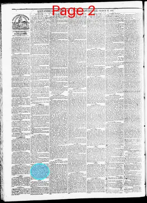Page thumbnail for Alexandria Gazette