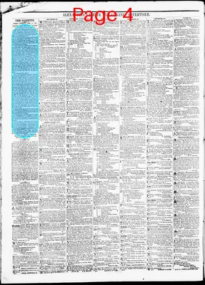 Page thumbnail for Alexandria Gazette