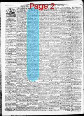 Page thumbnail for Alexandria Gazette