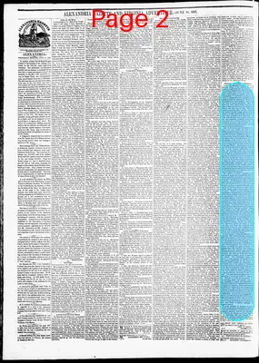 Page thumbnail for Alexandria Gazette