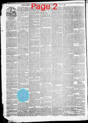 Page thumbnail for Alexandria Gazette