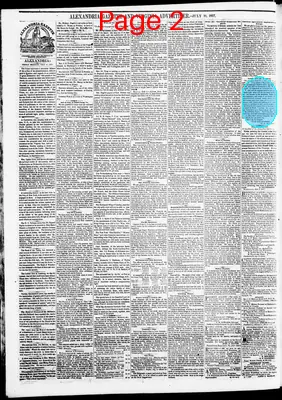 Page thumbnail for Alexandria Gazette