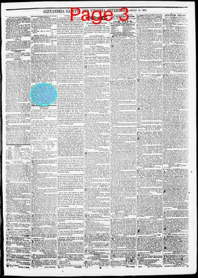 Page thumbnail for Alexandria Gazette
