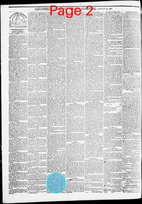 Page thumbnail for Alexandria Gazette