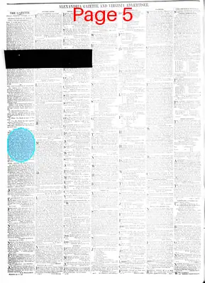 Page thumbnail for Alexandria Gazette