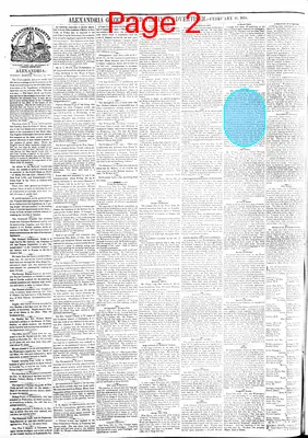 Page thumbnail for Alexandria Gazette