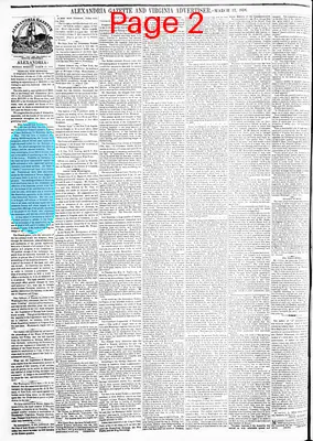 Page thumbnail for Alexandria Gazette
