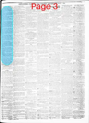 Page thumbnail for Alexandria Gazette
