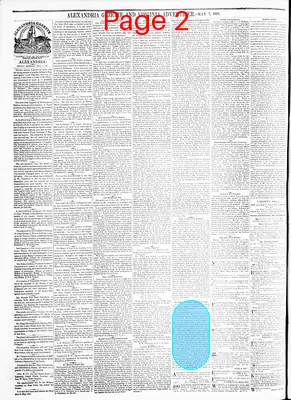 Page thumbnail for Alexandria Gazette