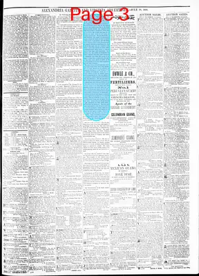 Page thumbnail for Alexandria Gazette