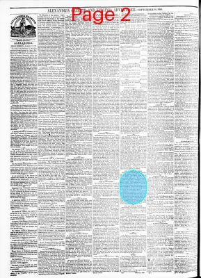 Page thumbnail for Alexandria Gazette