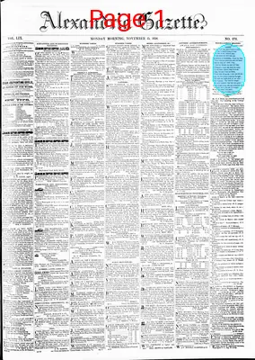 Page thumbnail for Alexandria Gazette