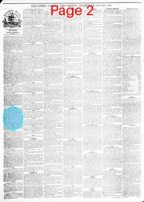 Page thumbnail for Alexandria Gazette