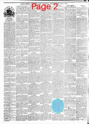 Page thumbnail for Alexandria Gazette