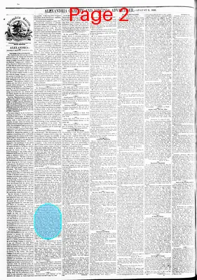 Page thumbnail for Alexandria Gazette