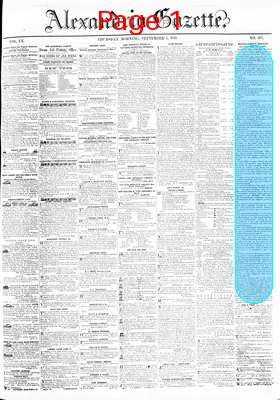 Page thumbnail for Alexandria Gazette