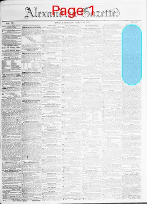 Page thumbnail for Alexandria Gazette