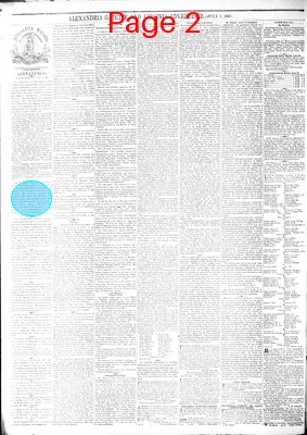Page thumbnail for Alexandria Gazette