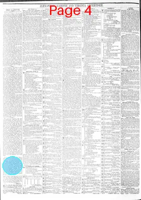 Page thumbnail for Alexandria Gazette