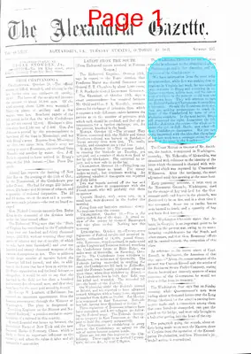 Page thumbnail for Alexandria Gazette