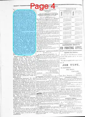 Page thumbnail for Alexandria Gazette